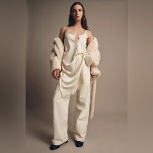 ZW COLLECTION LACE SLIP DRESS - Beige